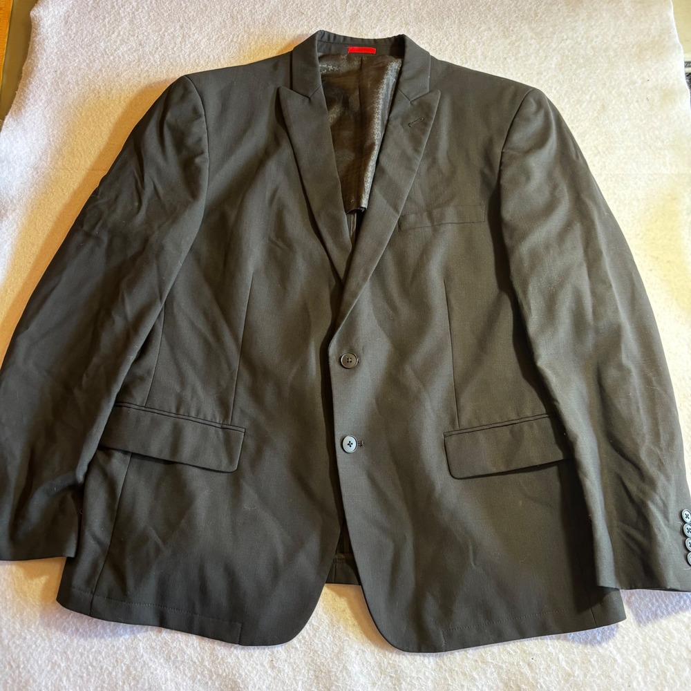 John Varvatos USA Men's Black Wool Blazer Suit Coat Jacket Size 44R